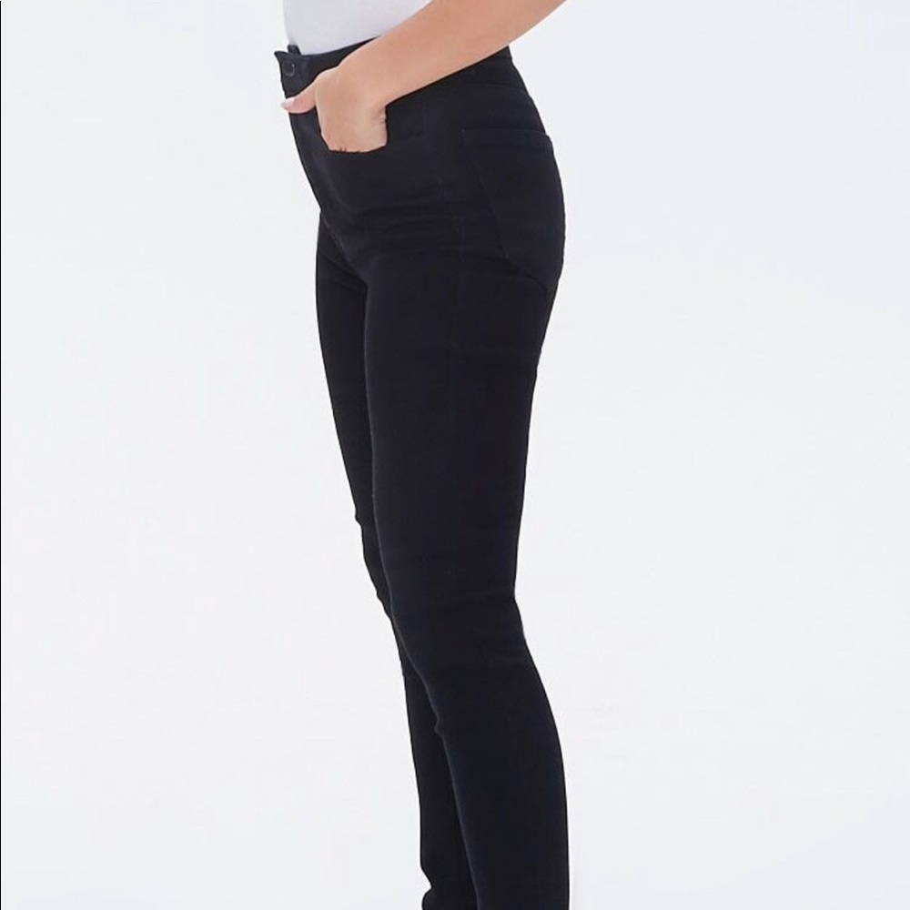 F21 stretch high-rise skinny jeans